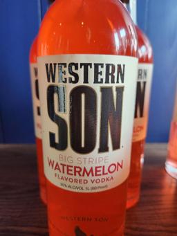 5 Bottles of Western Son Watermelon Vodka1L