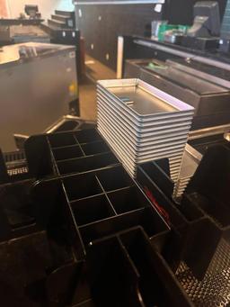 Large Group of Bar Supplies, Beer Buckets, Jack Daniels Fruit Tray, Napkin Holders, Bar Tender