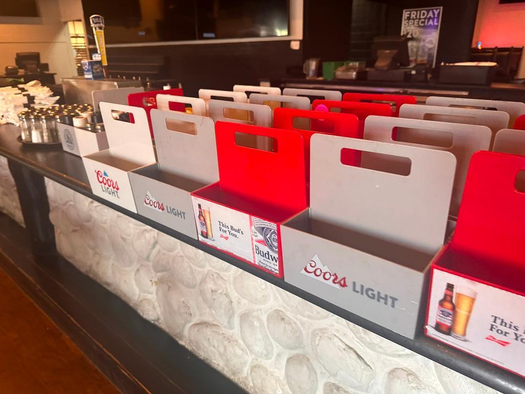 (35) Coors Light and Budweiser Logo Condiment Holders