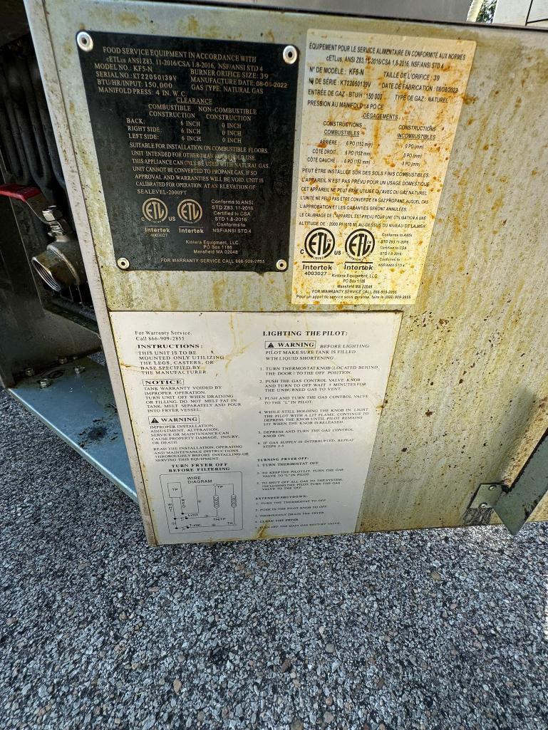 Kintera KF5-N Natural Gas Floor Fryer