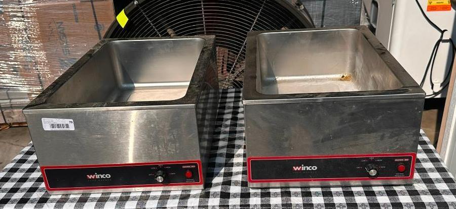 Two WINCO Food Warmers, Model: FW-S500