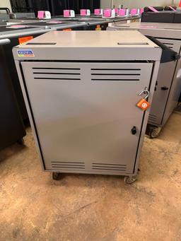 Spectrum Connect30 Computer/Laptop Charging Cart, HD Casters, Power Strip Outlets, Worktop