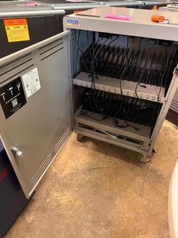 Spectrum Connect30 Computer/Laptop Charging Cart, HD Casters, Power Strip Outlets, Worktop