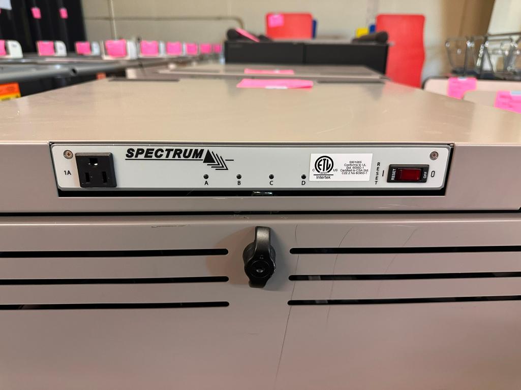 Spectrum Connect30 Computer/Laptop Charging Cart, HD Casters, Power Strip Outlets, Worktop