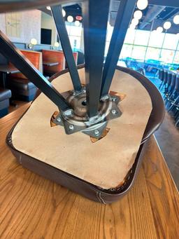 Classic Modern Swivel Bar Stool w/ Metal Frame, Padded Bucket Seat, Sold 4x$