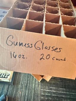 20 Qty. - 16oz Guinness Beer Glasses