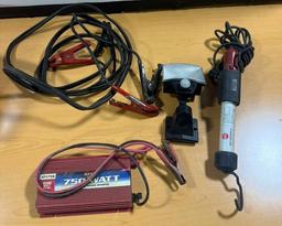 MAC Tools Light, Power Inverter, Jumper Cables, Light