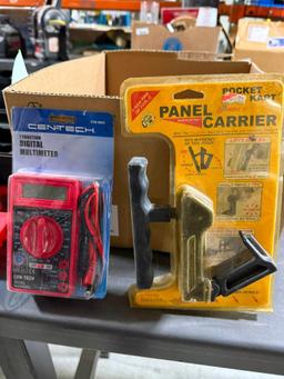 Tools and Hardware, Grease Gun, Pliers, Hand Clamps, Electrical Tester, Panel Carrier, Other Tools
