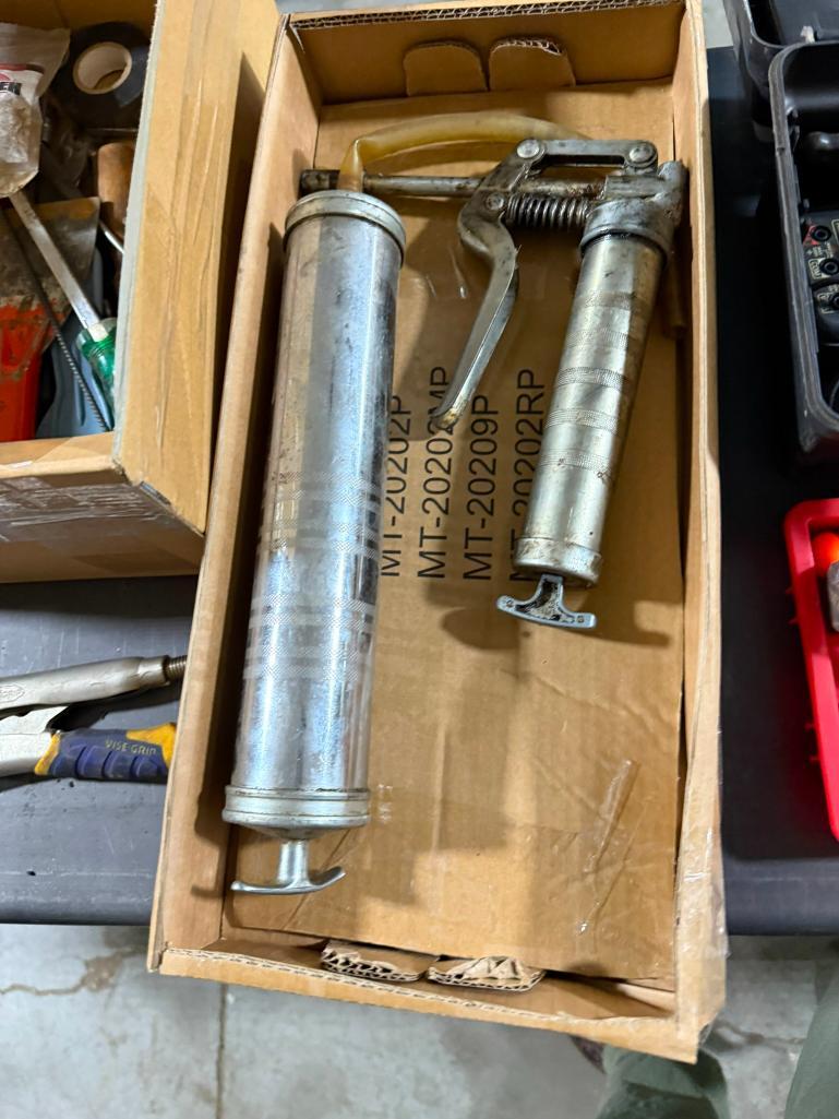 Tools and Hardware, Grease Gun, Pliers, Hand Clamps, Electrical Tester, Panel Carrier, Other Tools