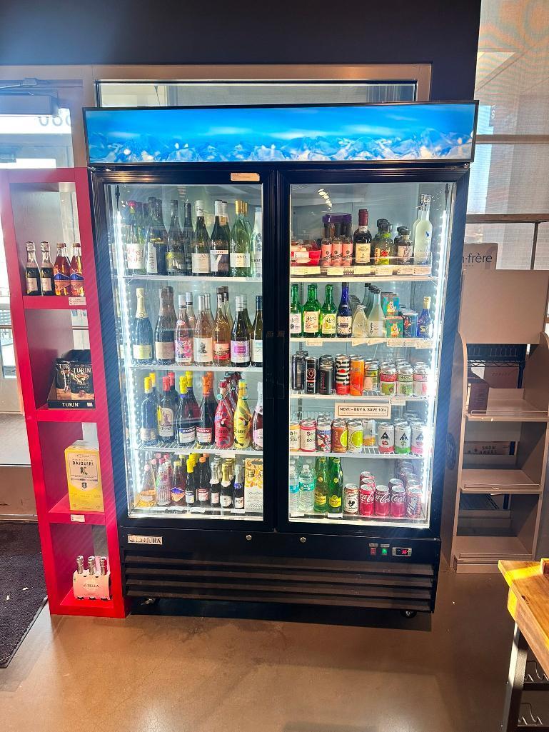 Kintera 2-Section Glass Door Merchandiser Refrigerator, MN: KGD48R
