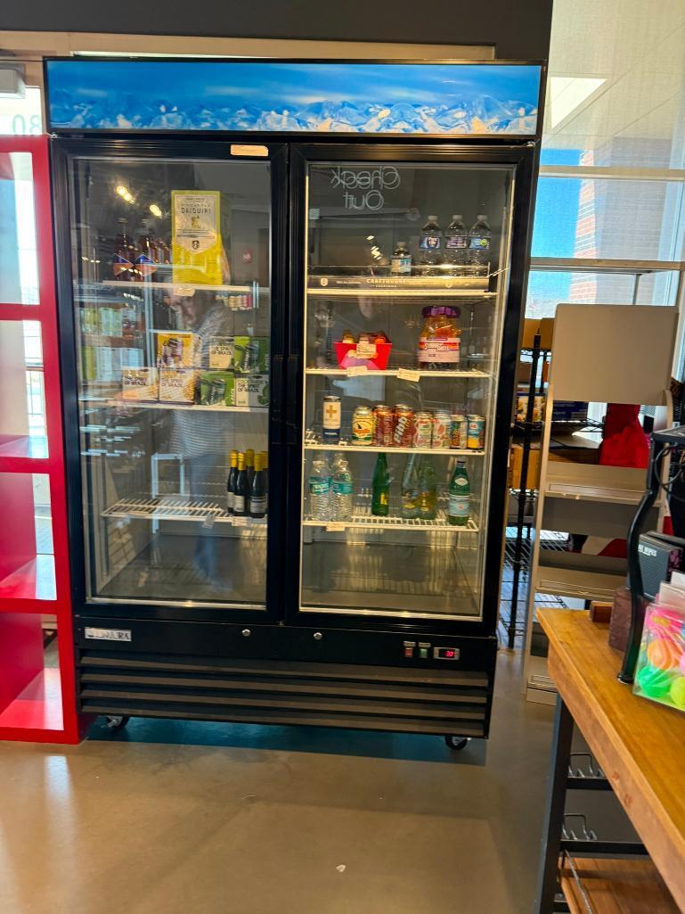 Kintera 2-Section Glass Door Merchandiser Refrigerator, MN: KGD48R