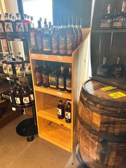 Wood Shelving Unit w/ Marquee 62in H
