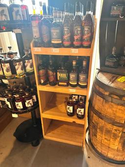 Wood Shelving Unit w/ Marquee 62in H
