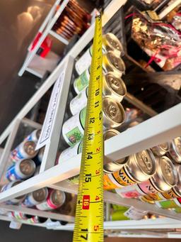 Lot of 2 Fever Tree Metal Merchandiser Shelving Units w/ Adjustable Shelves 55in x 20in x 15in