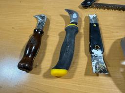 Saw, Sprinkler and Carpet Knives