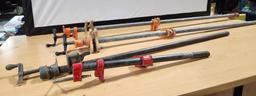 Four Pipe Clamps