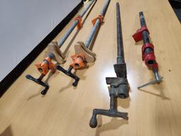 Four Pipe Clamps