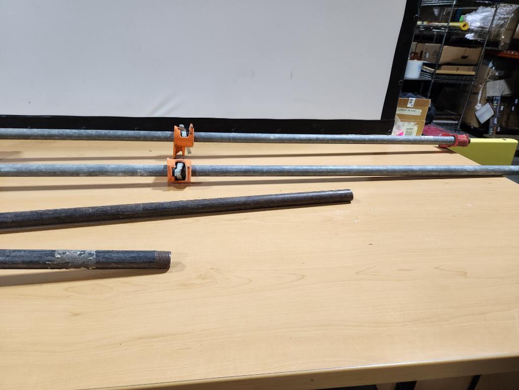 Four Pipe Clamps