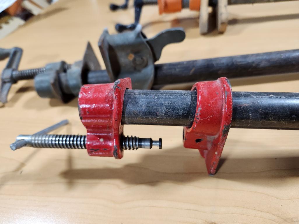 Four Pipe Clamps