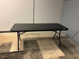 Black Folding Table 72" x 29" x 29"