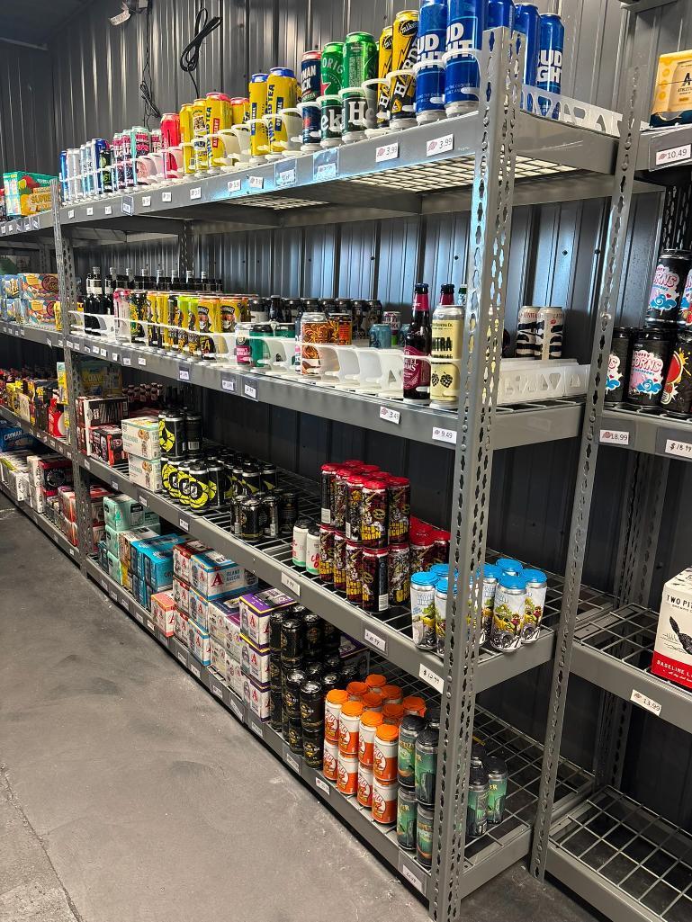 Four-Shelf HD Steel & Wire Shelving Unit 72" x 96" x 24" - Content Not Included