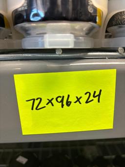 Four-Shelf HD Steel & Wire Shelving Unit 72" x 96" x 24" - Content Not Included