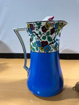 Ornate Vintage Pitchers, One Could Be Cloisonne or Similar