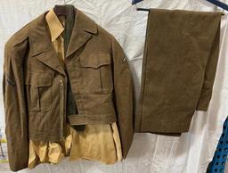 Original US WWII Era 4th Army Ike Jacket and Uniform