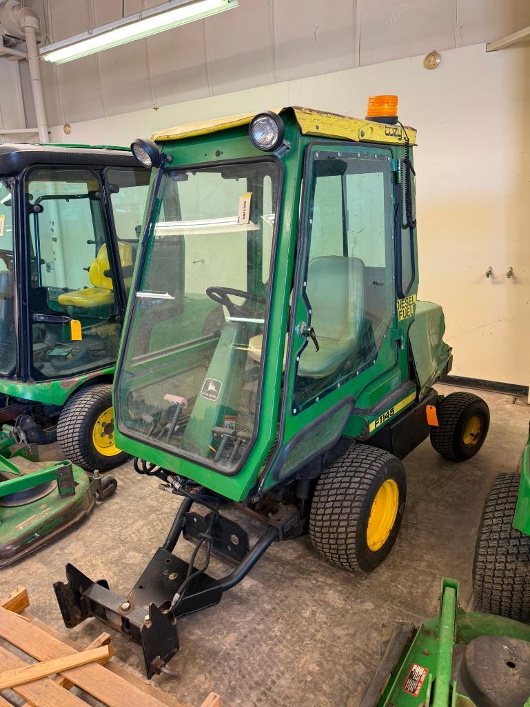 John Deere F1145 Commercial 72in Front Mow Lawn Tractor, Runs, w/ Key, 1,577 Hrs