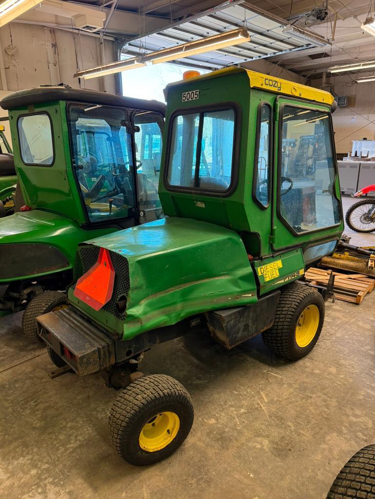 John Deere F1145 Commercial 72in Front Mow Lawn Tractor, Runs, w/ Key, 1,577 Hrs