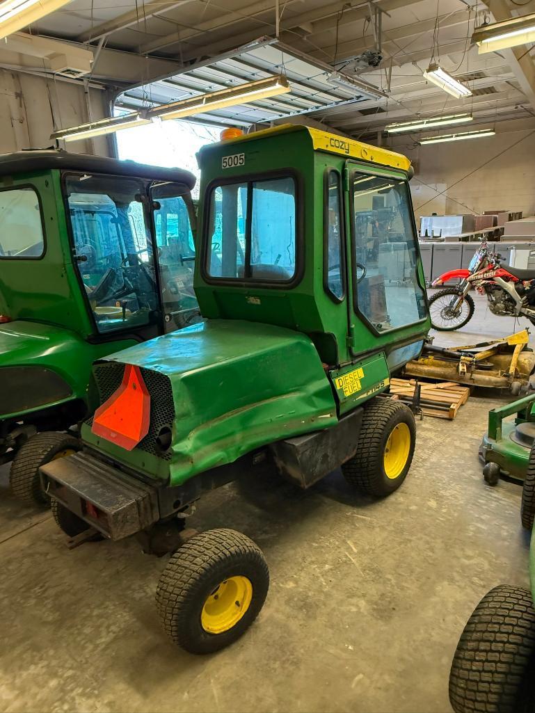 John Deere F1145 Commercial 72in Front Mow Lawn Tractor, Runs, w/ Key, 1,577 Hrs