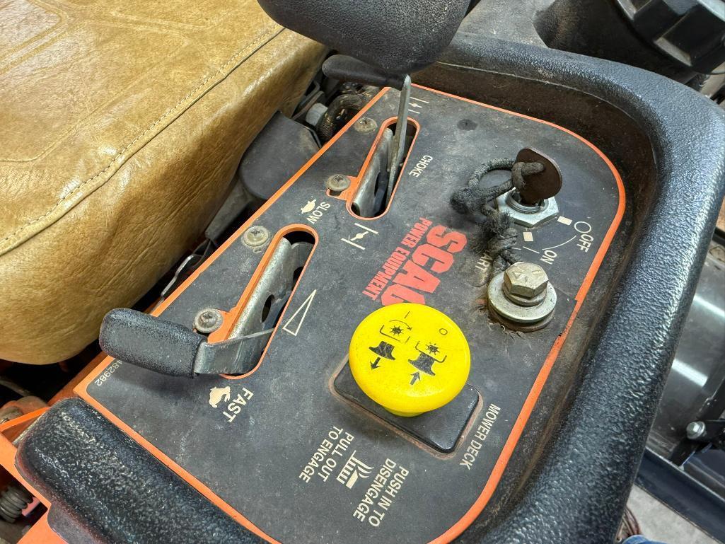 SCAG Tiger Cat Zero Turn Lawnmower, w/ Key, Runs