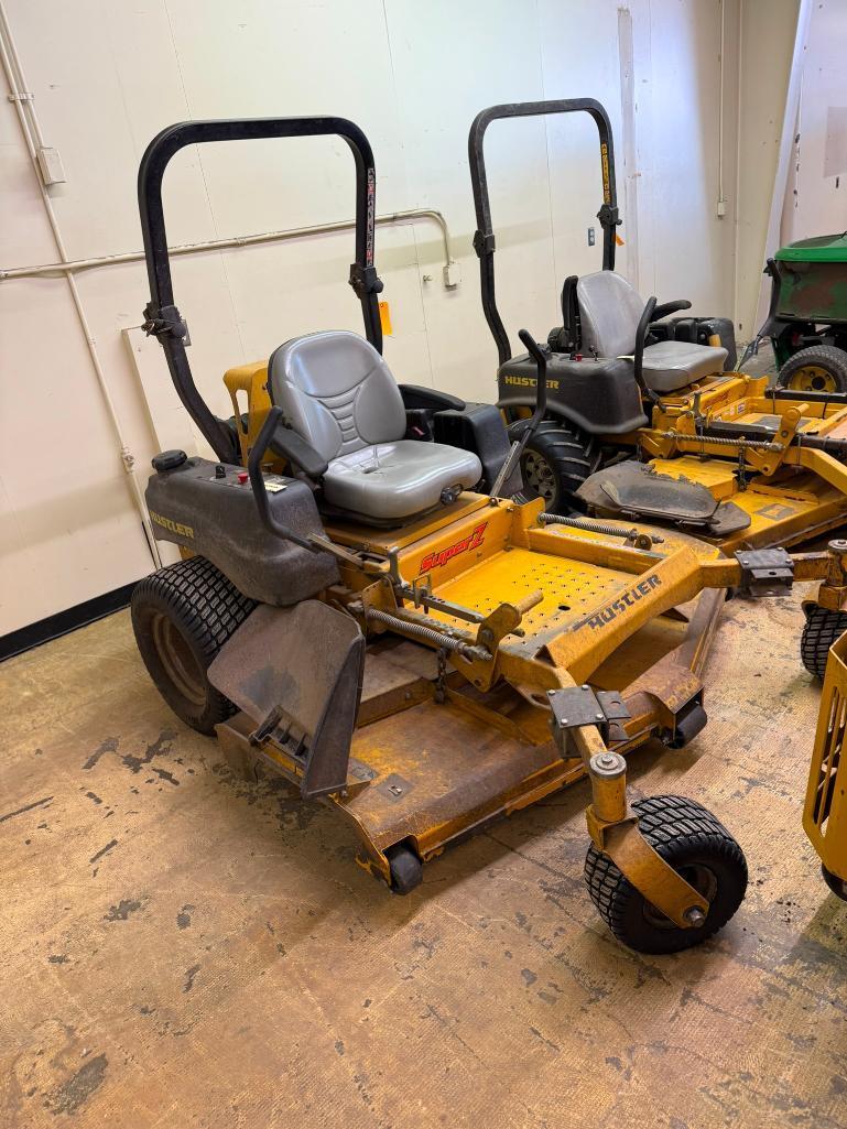 Hustler Super Z Zero Turn Lawn Mower, 2,706 Hrs, Model: 932046, Runs w/ Key