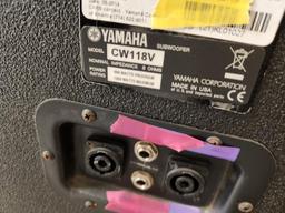 Yamaha CW118V Subwoofers, Lot of 2