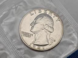 1981-P Mint Set Penny w/ no mint mark