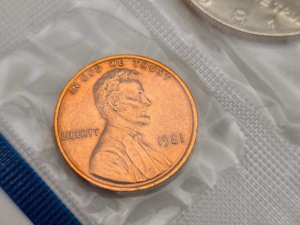 1981-P Mint Set Penny w/ no mint mark
