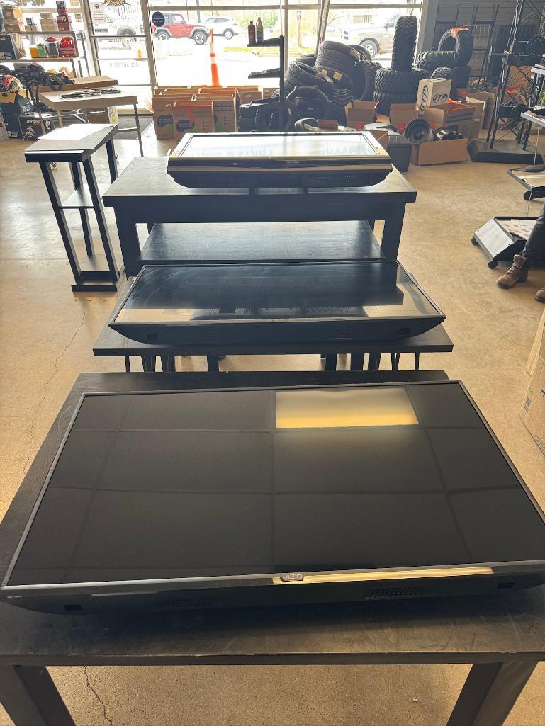 Bundle of Three Flat Screen TVs - Vizio 40" D40F-G9 (x2) & Sharp 32" LC-32SB220U