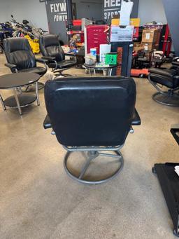 Used Office Swivel Lounging Chair with Foot Rest