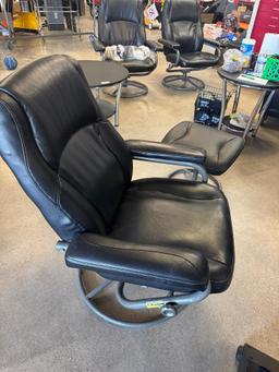 Used Office Swivel Lounging Chair with Foot Rest