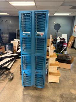 Blue 4 set of Lockers - Used