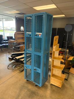 Blue 4 set of Lockers - Used