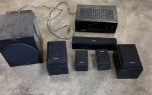 Used Sony Sound System - with Receiver & Subwoofer, Center & 4 surround speakers
