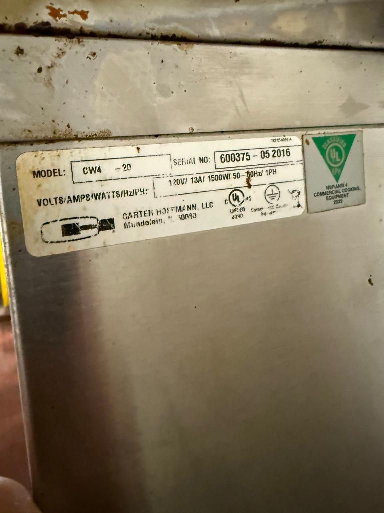 Carter Hoffmann Gravity Feed Chip Warmer, Model CW4-20, 44 Gallon
