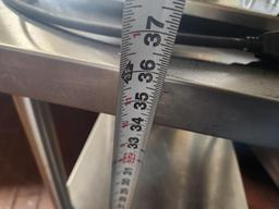 Stainless Steel Prep Table w/ Lower Shelf, 24in x 24in x 36in H