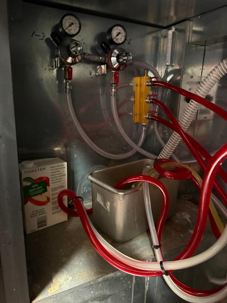TRUE TDD-3-HC 69in Direct Draw Draft Beer System w/ 3-Keg Capacity, 2 Tap Towers