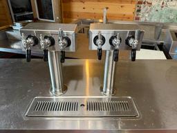 TRUE TDD-3-HC 69in Direct Draw Draft Beer System w/ 3-Keg Capacity, 2 Tap Towers