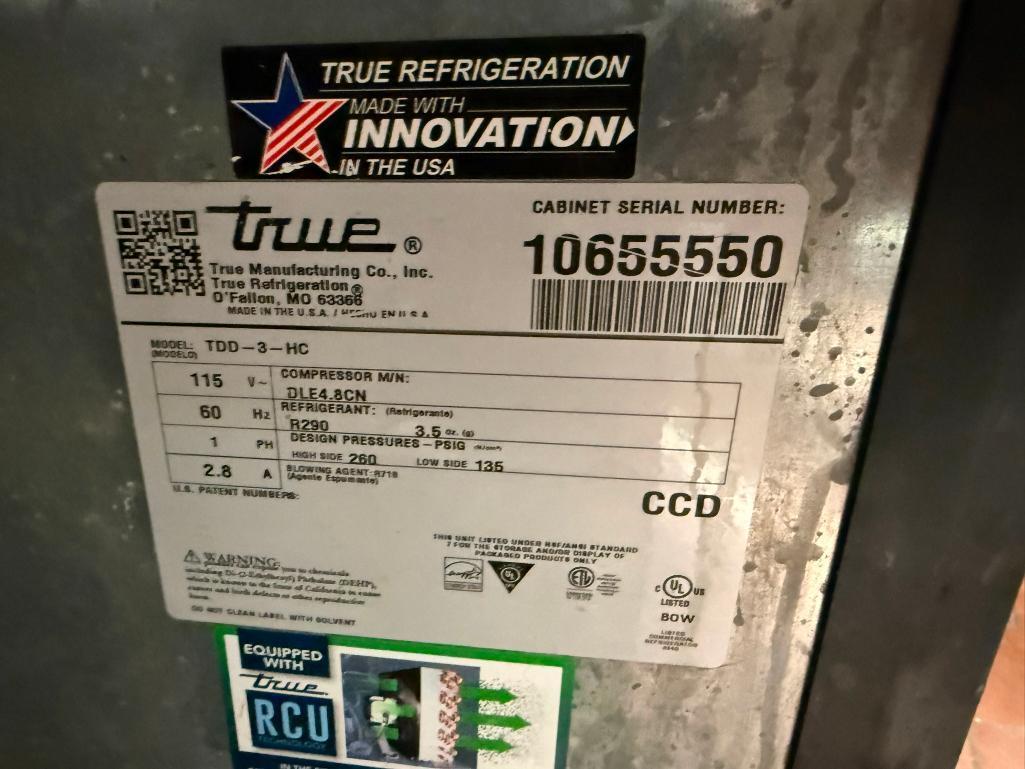 TRUE TDD-3-HC 69in Direct Draw Draft Beer System w/ 3-Keg Capacity, 2 Tap Towers