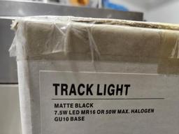 re cesso Track Light Matte Black, 7.5W LED MR16 or 50W Max Halogen GU10 Base, Type LTH-1S Meletio