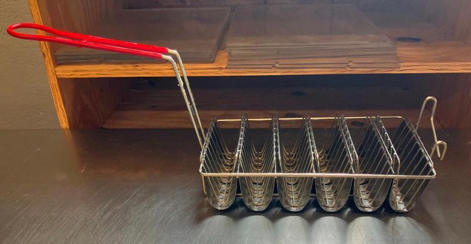 Taco Shell Fryer Basket, 6 Shell Capacity
