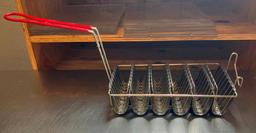 Taco Shell Fryer Basket, 6 Shell Capacity